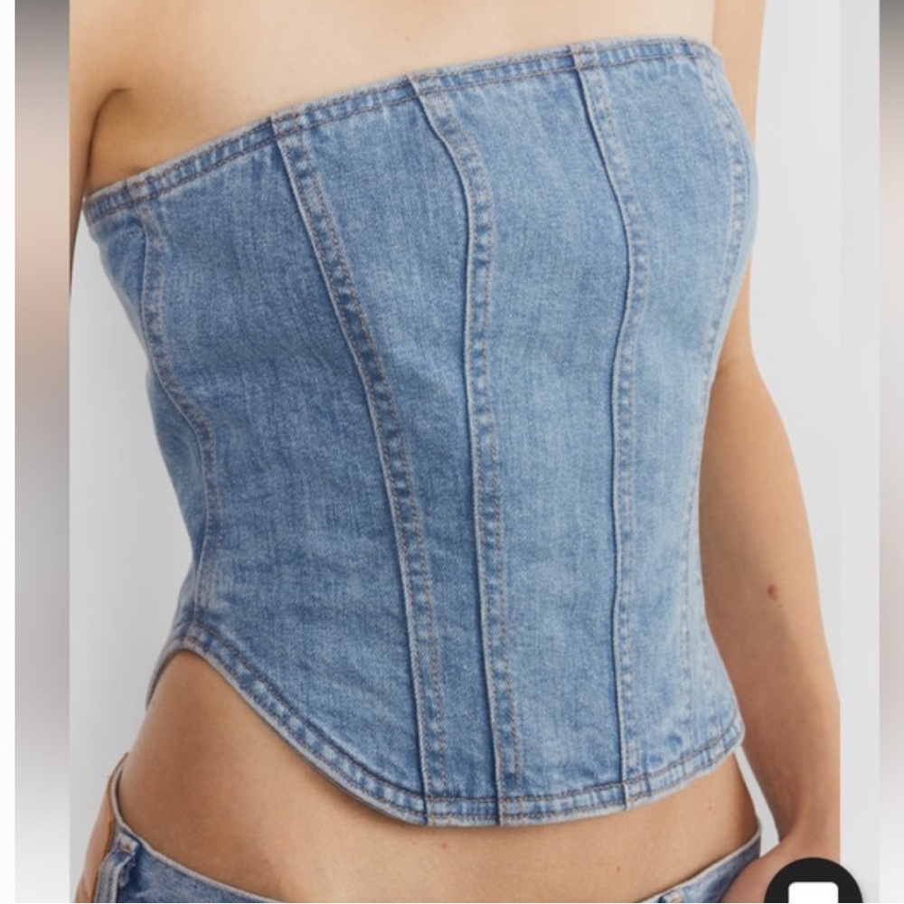 Aritzia - NWT Denim Forum - Denim Bustier - LG